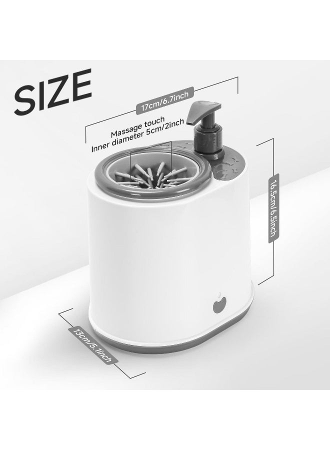 general Paw Cleaner, Automatic Cup, Dog Foot Cleaner with Soft Bristles, Pet Cleanerr with Soap Reservoir, Pet Supplies, Grooming Tool for Puppy Cats Kitten Feet Hiking Walking Outdoor Home - Image 2